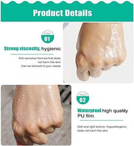 Vendaje para después del <span class=keywords><strong>tatuaje</strong></span>, envoltura adhesiva transparente, película protectora de <span class=keywords><strong>tatuaje</strong></span>, impermeable, transparente, 15cm x 1m - Product Image 3