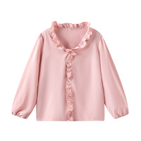 Chemisier à volants à manches longues pour femme, style européen et américain, nouvelle collection printemps/été, ODM toutes saisons