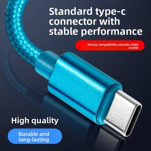 Câble de charge rapide tressé en nylon de type C compatible avec Android et <span class=keywords><strong>iPhone</strong></span> - Product Image 2
