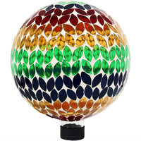 YIXIN Vente en gros 8 pouces 10 pouces Boules de verre décoratives en mosaïque Boule de jardin de Noël de luxe pour décoration de mosaïque de jardin