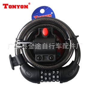 Antivol de vélo Tonyon Bike Lock TY566, câble en acier à combinaison 5 chiffres, pour vélo de route et VTT, antivol de sécurité - Product Image 4