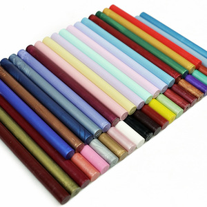 High Quality Stock 80 Colors Paraffin Wax Seal Sticks Glue Gun Sealing Wax Stick Candle for Vintage Wax Seal Stamp Private Label