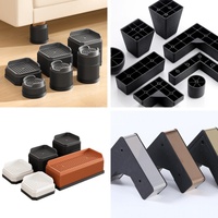 Pieds de meubles en plastique renforcé en forme de L modernes pour canapé et support d'armoire