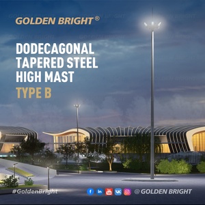 โครง<span class=keywords><strong>เหล็ก</strong></span>ยกแบบ<span class=keywords><strong>เสา</strong></span>สูงทรงแปดเหลี่ยม GB-Dodecagonal สีทองเงา รุ่น B <span class=keywords><strong>เหล็ก</strong></span> Q234Q345 พร้อ<span class=keywords><strong>ม</strong></span>ระบบยก - Product Image 4