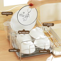 Égouttoir à vaisselle multifonctionnel en acier inoxydable amélioré pour comptoir de cuisine