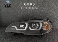 Actualización de Faros Delanteros con Luz de Señalización H1 para BMW X5 E70, Faros Delanteros 2007-2013, Faros Halógenos y Xenón