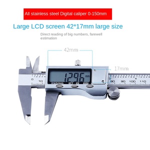 Tất cả các thép không gỉ kỹ thuật số Vernier Caliper Độ chính xác cao 0-150mm công nghiệp Dụng cụ đo OEM tùy biến hỗ trợ - Product Image 2