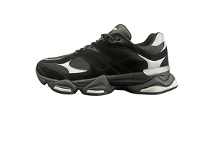 Nouvelles baskets de luxe pour hommes 2025, blanches et noires, avec logo célèbre, fermeture à lacets, modèle 9060-01 - Product Image 5