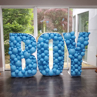 Qualité bricolage chapiteau lettres Kit pour Ramadan fête et mariage toile de fond décor mousse conseil mosaïque lettres avec ballon cadre
