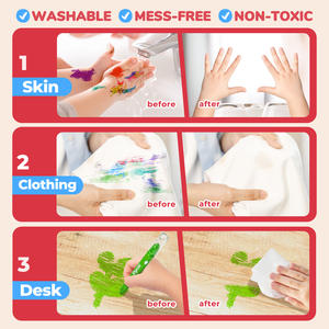 Joycat Jumbo мелки для малышей 36 цветов твистабильные мелки нетоксичные моющиеся, легко удерживаемый шелковистый гель большой мелок для рисования игрушек - Product Image 4