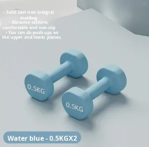 Custom Logo Neoprene Dumbbell Set <strong>Hexagon</strong> Design Cast Iron Hand Weights With Diverse Color Options Pilates Weights Grey <strong>Dumbells</strong> - Product Image 2