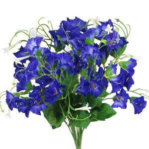 Flor de plástico Artificial Morning Glory, <span class=keywords><strong>petunias</strong></span> artificiales de Interior para cajas de flores, maceta colgante para tumbas, ventana, jardín, porche - Product Image 1