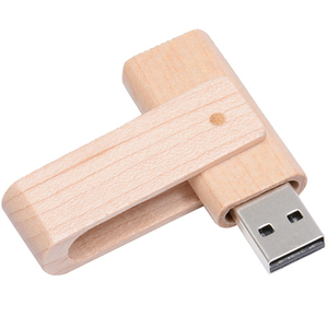 High quality rotatable bamboo wooden usb key 2.0 3.0 ,wedding box USB stick, wood usb flash drive