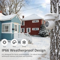 Caméra dôme IP extérieure WiFi 5MP 2.4G 5G avec vision couleur, suivi automatique et rotation à 360 degrés