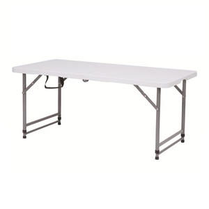 Bàn gấp ngoài trời mỏng 4 chân, bàn vườn có thể gập lại và Bàn nhựa cho các bữa tiệc sự kiện - Product Image 6