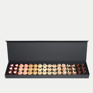 Hộp bánh cupcake mini cứng cáp, in logo tùy chỉnh, màu hồng, 24 lỗ, có khóa từ - Product Image 3