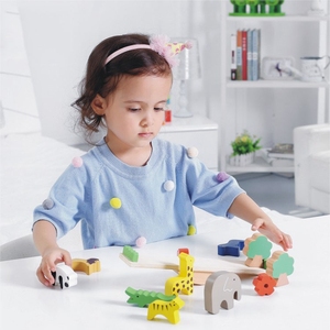 Giocattoli del bambino Sveglio Animale della Foresta Heyi Blocchi di Costruzione <span class=keywords><strong>In</strong></span> <span class=keywords><strong>Legno</strong></span> Balance Giocattoli di <span class=keywords><strong>Legno</strong></span> Per I Bambini Creativi Assemblaggio Giocattoli Educativi - Product Image 5