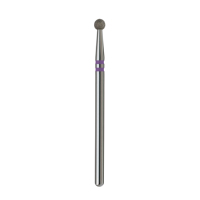 Fraise à ongles professionnelle en diamant 3,0 mm Violet PRO pour le traitement des cuticules et des plis des ongles