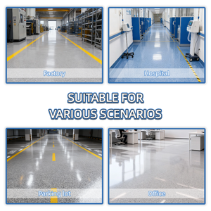 Système de revêtement professionnel pour béton Blue Kingfisher : Époxy auto-améliorant avec effet auto-nivelant et effet pierre pour intérieur/extérieur - Product Image 2