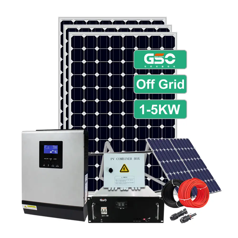 High Efficiency 20kw 10kw 5kw Wholesale Off Grid Hybrid Solar Eenergy Power System