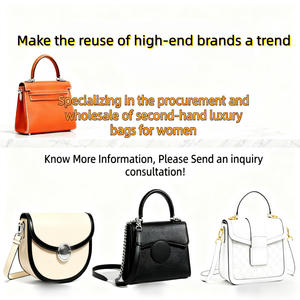 <b>Second</b> <b>Hand</b> Luxury High Quality Women Handbag Fashionable Leather Shoulder Bag Customized Logo Tote Bag - Product Image 4