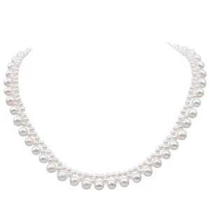 Top quality handcraft real pearl freshwater bridal accessories necklace