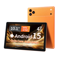 Tablet Worldya de 10.1 Pulgadas, Quad Core 1.5GHz, Android 15, Resolución de Pantalla, Resistente al Agua y a Golpes, USB Tipo-C, WiFi 5.0, MTK