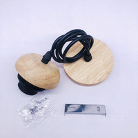 Kit de suspension lumineuse en bois E27 Shinri - Luminaire suspendu en bois naturel pour la décoration intérieure - Vente en gros