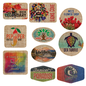 2.5x2.5インチの正方形の麻布昇華パッチ（接着剤付き）- カスタムデザインや会社ロゴ用の無地の熱転写パッチ - Product Image 5