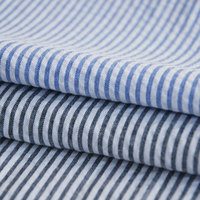 OEM ODM NO quantité minimale de commande Shaoxing vente en gros uni personnalisé couleurs bleu rose knaki rayure 100 coton tissé bulle seerventouse fil teint tissu