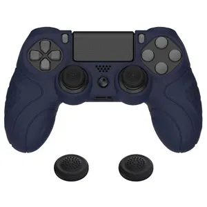 Capa protetora para polegar de jogo, capa de silicone impermeável para controle joystick sem fio de jogos, acessórios para ps4