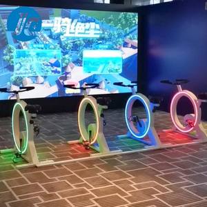 Bicicleta de Ejercicio Interactiva con Proyección, de Acero Inoxidable, Juegos Personalizables, Plegable, Entrenador de Ciclismo Inteligente para Gimnasio en Casa y Estudios de <span class=keywords><strong>Fitness</strong></span> - Product Image 6