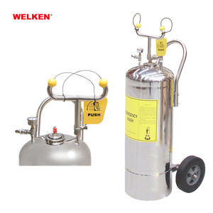 Laveuse oculaire en acier industrielle portable combinée pulvérisation de collyre diphotérine et station de douche - Product Image 1