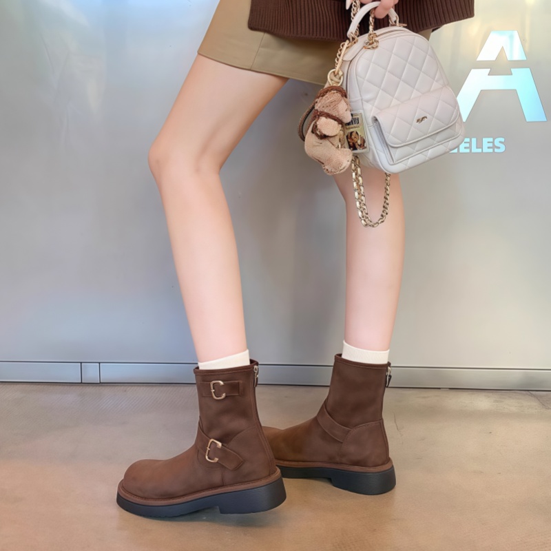 Bottines courtes marron