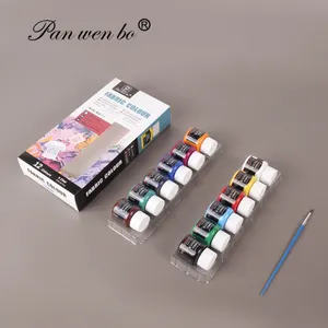 Adults Kids Art Supplies 12colors 25mL Acrylic Paint Set Painting With Acrylic Paint And Artist Brush