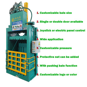 30 tấn bán nóng tái chế dọc thủy lực baling Báo Chí Baler máy cho hộp các tông chất thải giấy dệt Túi - Product Image 5