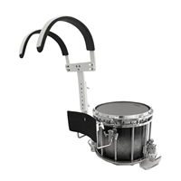 Kit de tambourin de fanfare scolaire avec harnais de transport blanc réglable pour les joueurs débutants et les corps de parade