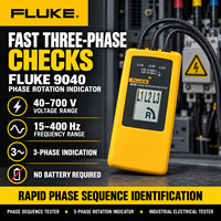   Indicateur de rotation de phase 9040, testeur de séquence triphasée, compteur de phase électrique pour l'installation de moteurs
