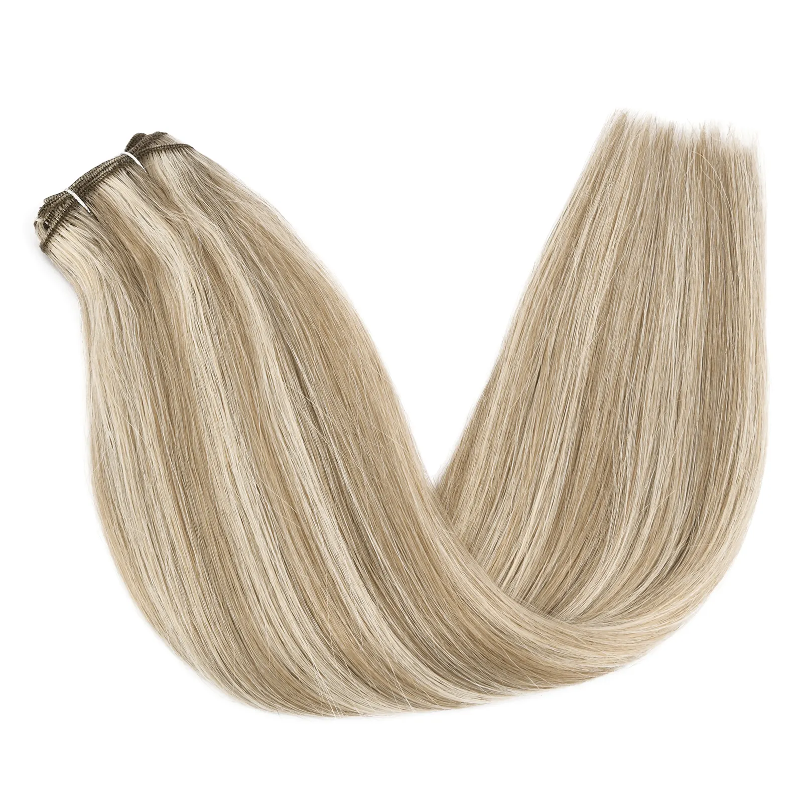 K.swigs all'ingrosso della fabbrica 100% estensione dei capelli umani Remy europea trama di capelli misto estensioni di colore