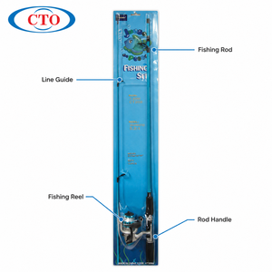 Kit de <span class=keywords><strong>pêche</strong></span> au spinning pour débutants CTO, <span class=keywords><strong>canne</strong></span> en fibre de verre 180 cm avec <span class=keywords><strong>moulinet</strong></span> spinning 40g/60g, prêt <span class=keywords><strong>à</strong></span> pêcher - Product Image 3