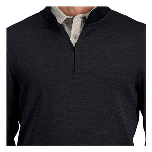 Jersey de punto de Cachemira con cuello de media cremallera OEM ODM personalizado del fabricante para ropa de hombre - Product Image 4