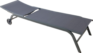 Giảm Giá Đặt Hàng Qua Thư Khung Thép Ngoài Trời Tựa Lưng Có Thể Điều Chỉnh Được Ghế Tựa Tắm Nắng KD Textilene Giường Ban Ngày Có Bánh Xe - Product Image 3