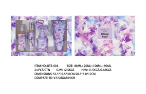 Ensemble de parfums pour femmes 4 en 1, gel douche et lotion en spray, vente en gros - Product Image 6