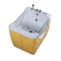 Baignoire écologique pour animaux de compagnie, structure durable et résistante à l'usure pour un nettoyage et un toilettage longue durée des animaux.