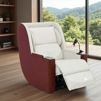 Capsule spatiale de première classe, home cinéma, chambre à oxygène, massage électrique multifonctionnel, zéro gravité, salon, structure en métal et bois