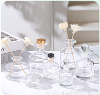 Bouteille vide en verre pour diffuseur de parfum à bâtonnets, design décoration d'intérieur, 50ml 100ml 150ml 250ml 300ml