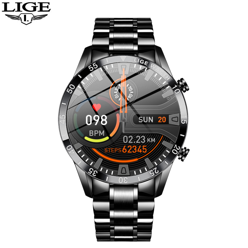 1 bracelet en acier inoxydable noir-type 1