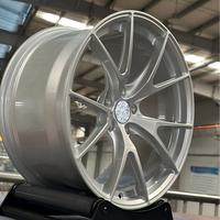 Rines de Aluminio Forjado Alibaba ZW 5x114.3 de 18, 19 y 20 Pulgadas Personalizados para Ford Mustang GT S550 S650 Shelby GT500 Mach1 GTD Plateados