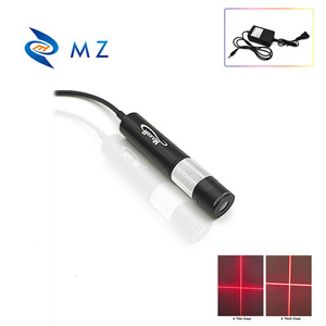 Ống Kính Có Thể Điều Chỉnh Tiêu Cự D16mm 635nm 50/100/150/200MW Mô Đun Laser Chữ Thập Đỏ 110 Độ + Giá Đỡ + Nguồn Điện - Product Image 4