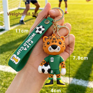Llavero de Goma Duradero con la Mascota de la Copa Mundial de Fútbol 2026 y Regalos para Fanáticos, Venta al Por Mayor - Product Image 2